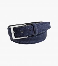 Florsheim Lucky Genuine Suede Belt - Navy Florsheim Lucky Genuine Suede Belt - Navy