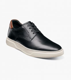 Florsheim Men's Premier Plain Toe Lace Up Sneaker - Black Florsheim Men's Premier Plain Toe Lace Up Sneaker - Black