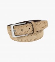 Florsheim Lucky Genuine Suede Belt - Sand Florsheim Lucky Genuine Suede Belt - Sand