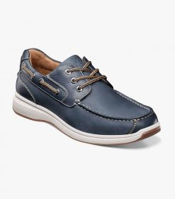 Florsheim Men's Great Lakes Moc Toe Oxford - Indigo Florsheim Men's Great Lakes Moc Toe Oxford - Indigo